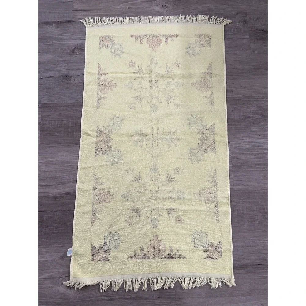 Vintage‎ NWOT Southwest Design Yellow Cotton Bath Towel